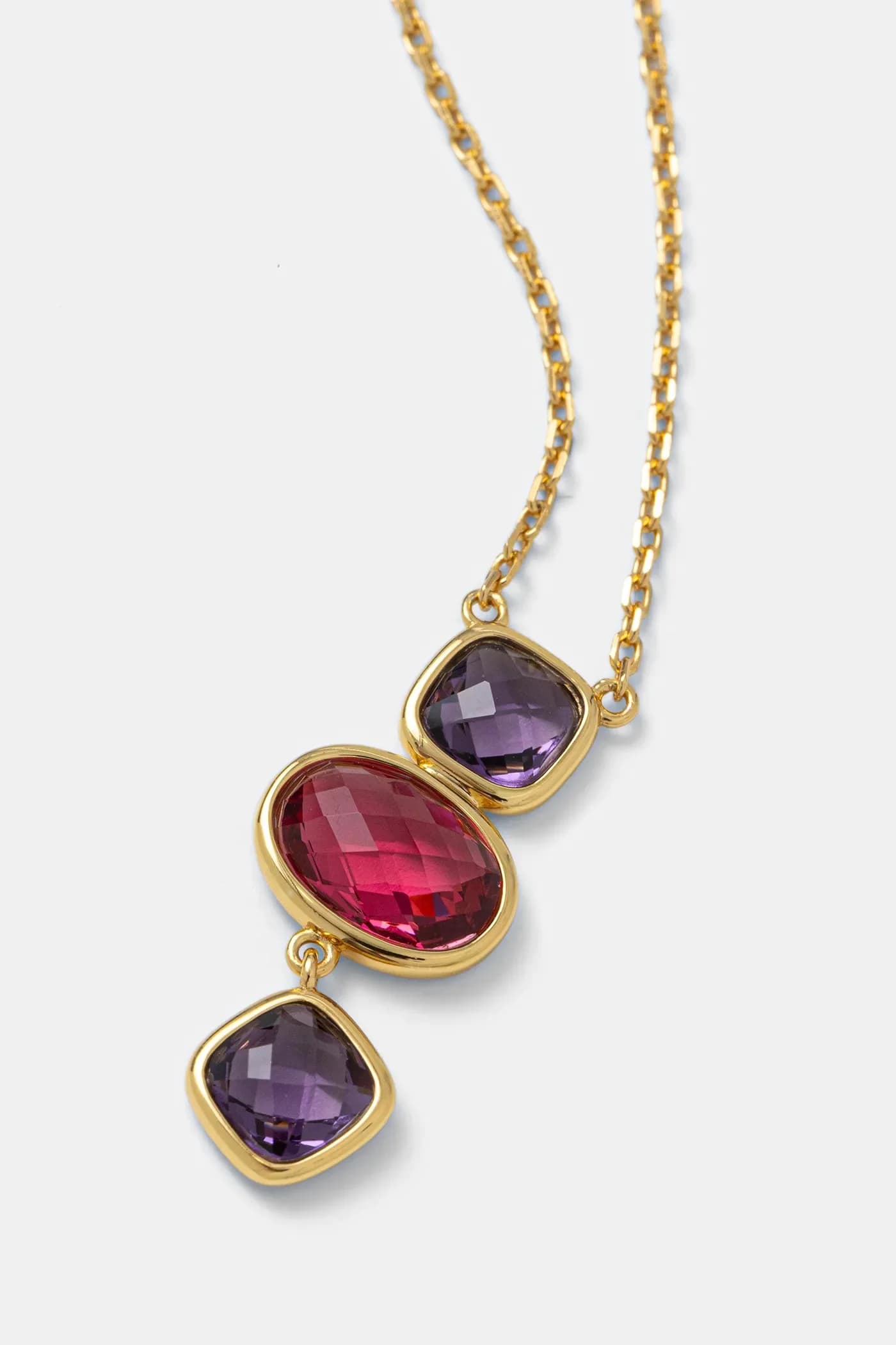 Колье из серебра 925 пробы с покрытием из 18-каратного золота. - фото 2