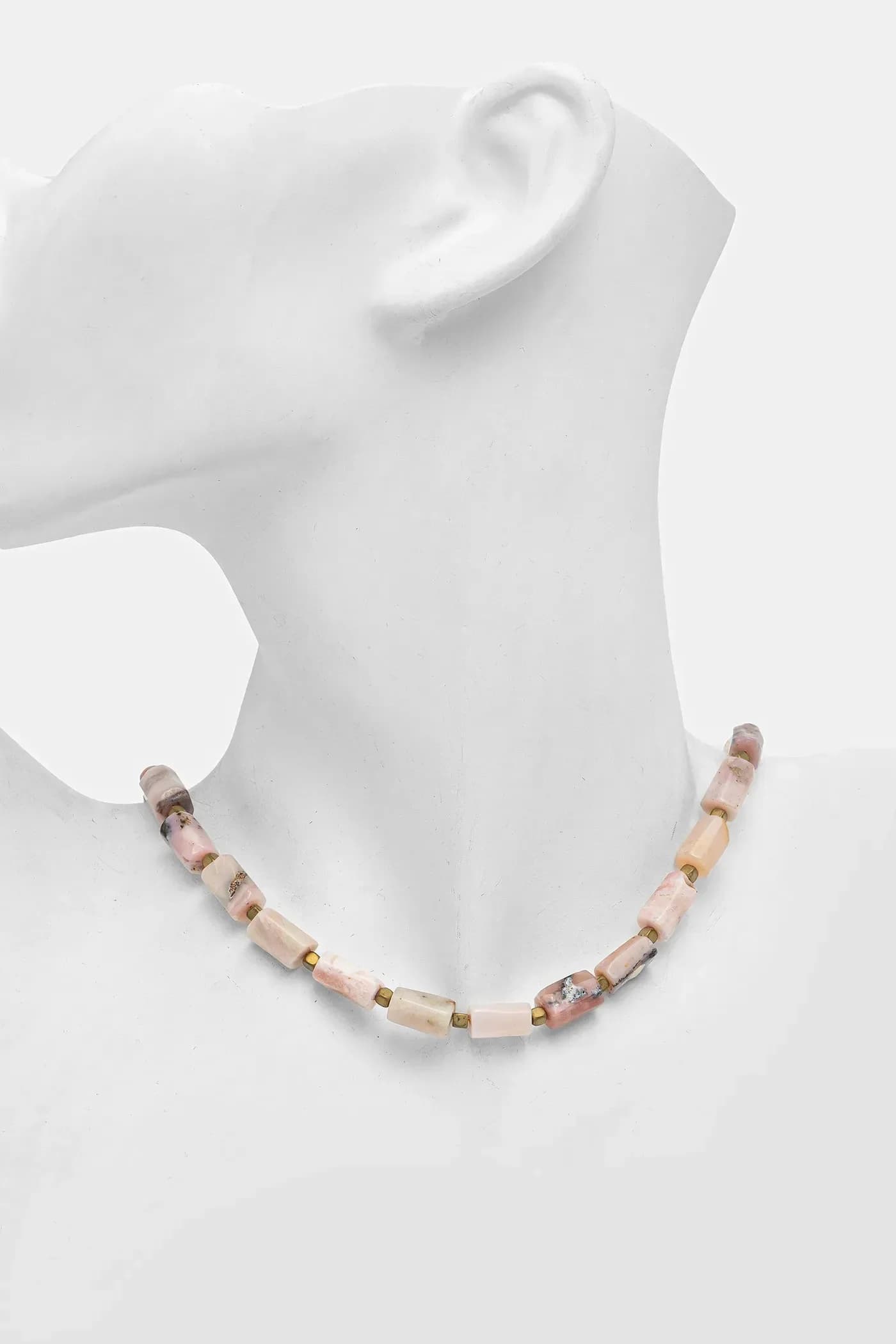 Колье с опалом, ручная работа. - фото 3