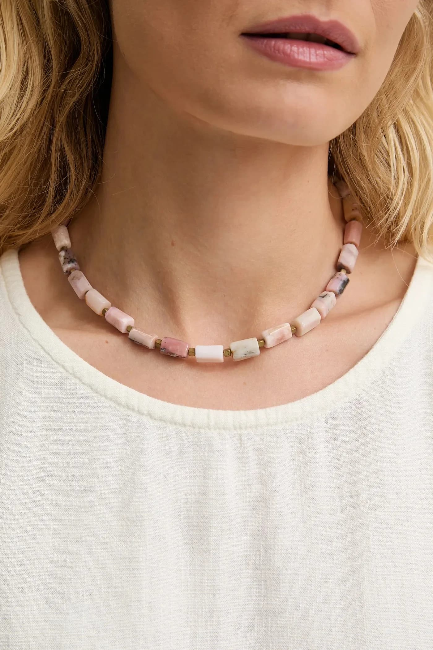 Колье с опалом, ручная работа. - фото 6