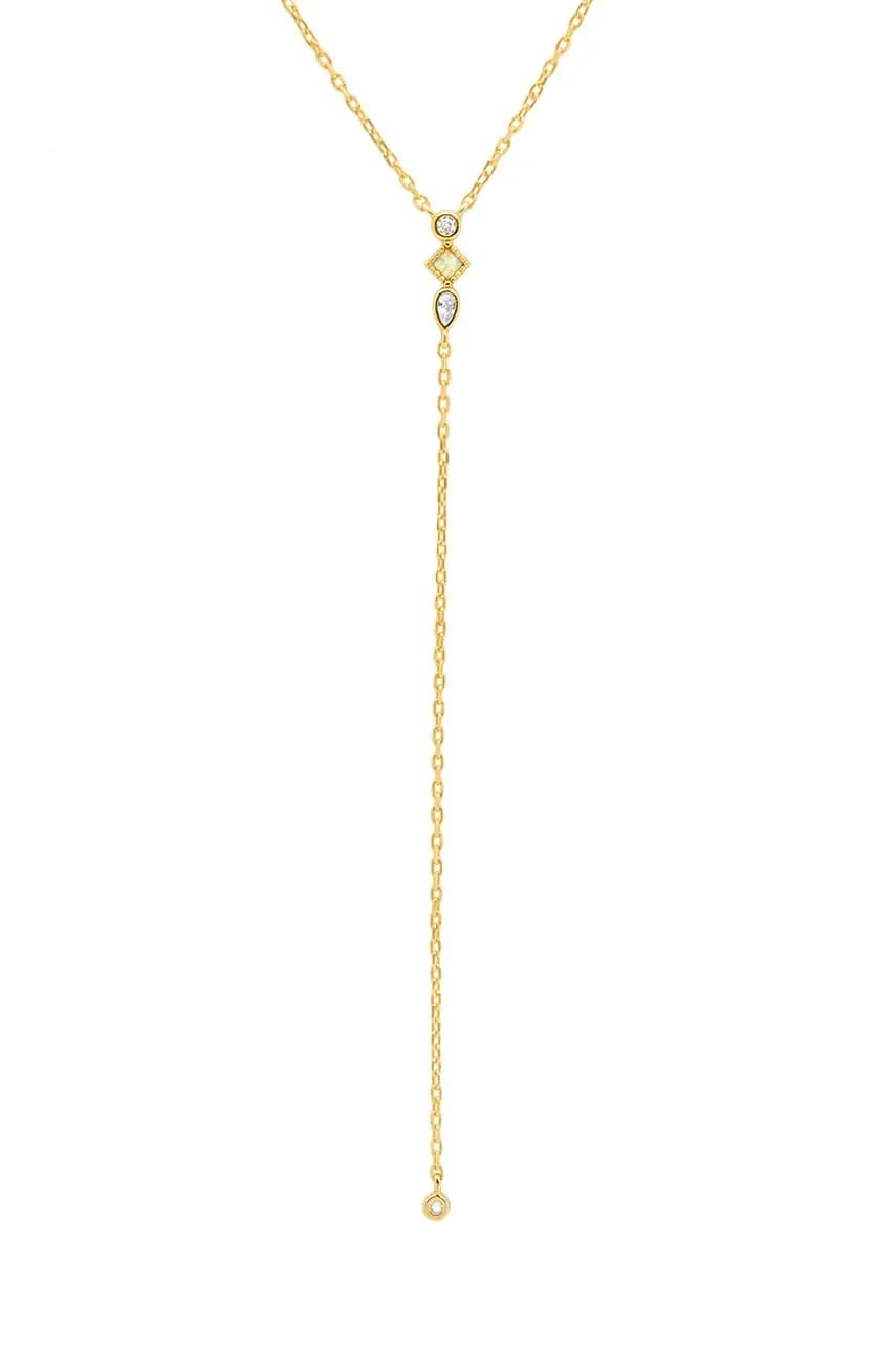 колье DUO из позолоченного серебра