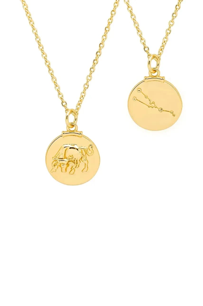 Позолоченное колье АМУЛЕТЫ