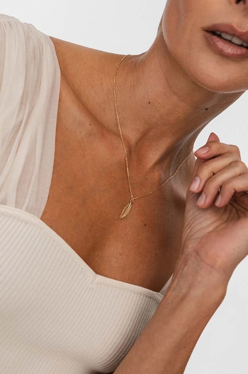 Серебряное колье ХИППИ с позолотой - фото 4