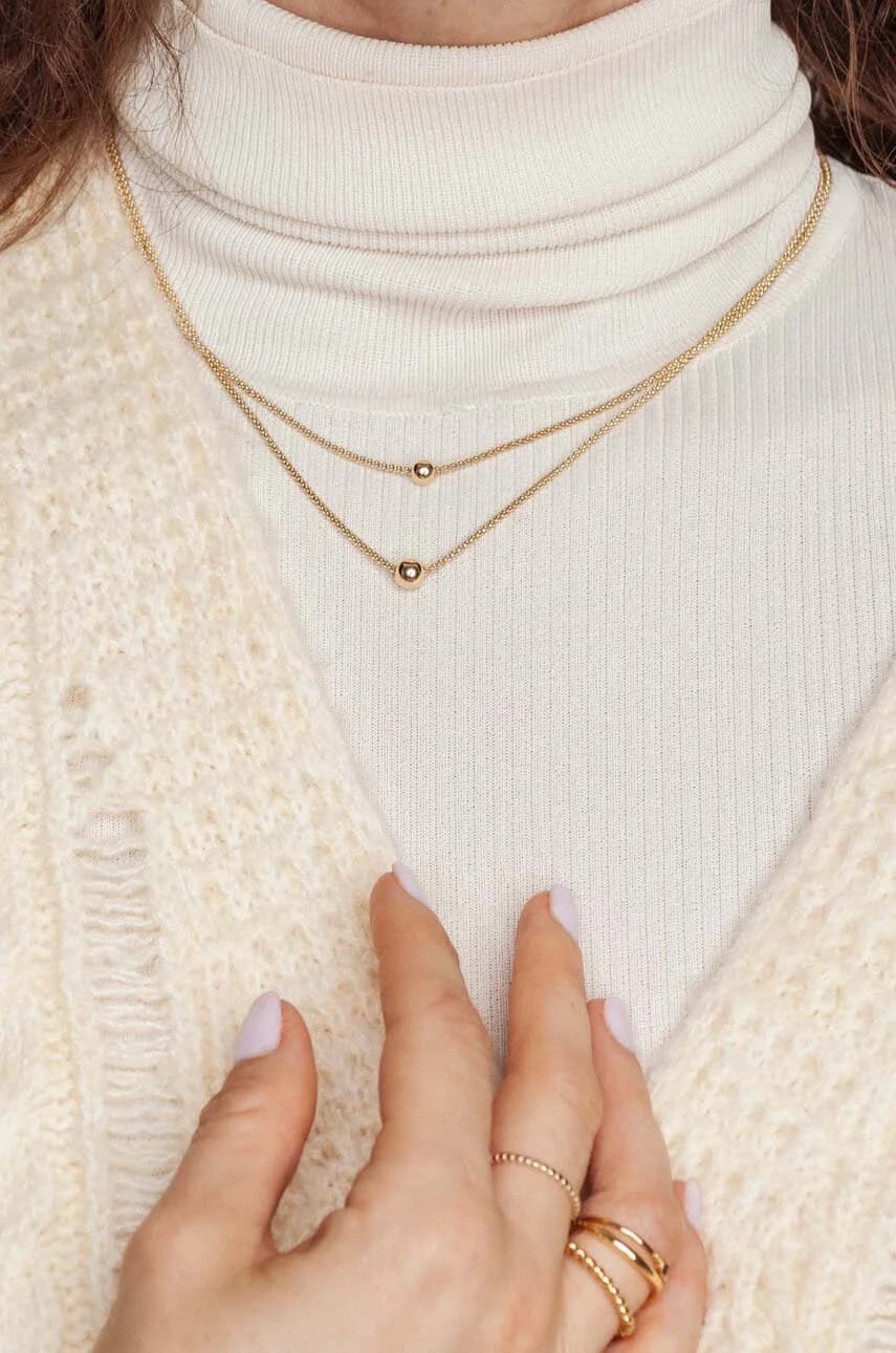 колье ОВАЛ из позолоченного серебра - фото 2