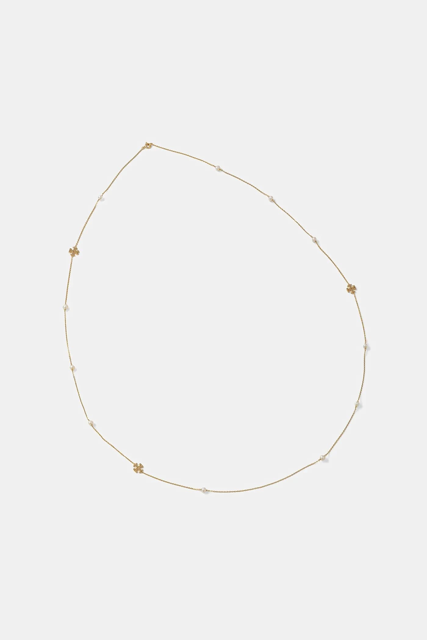 Позолоченное длинное колье Kira