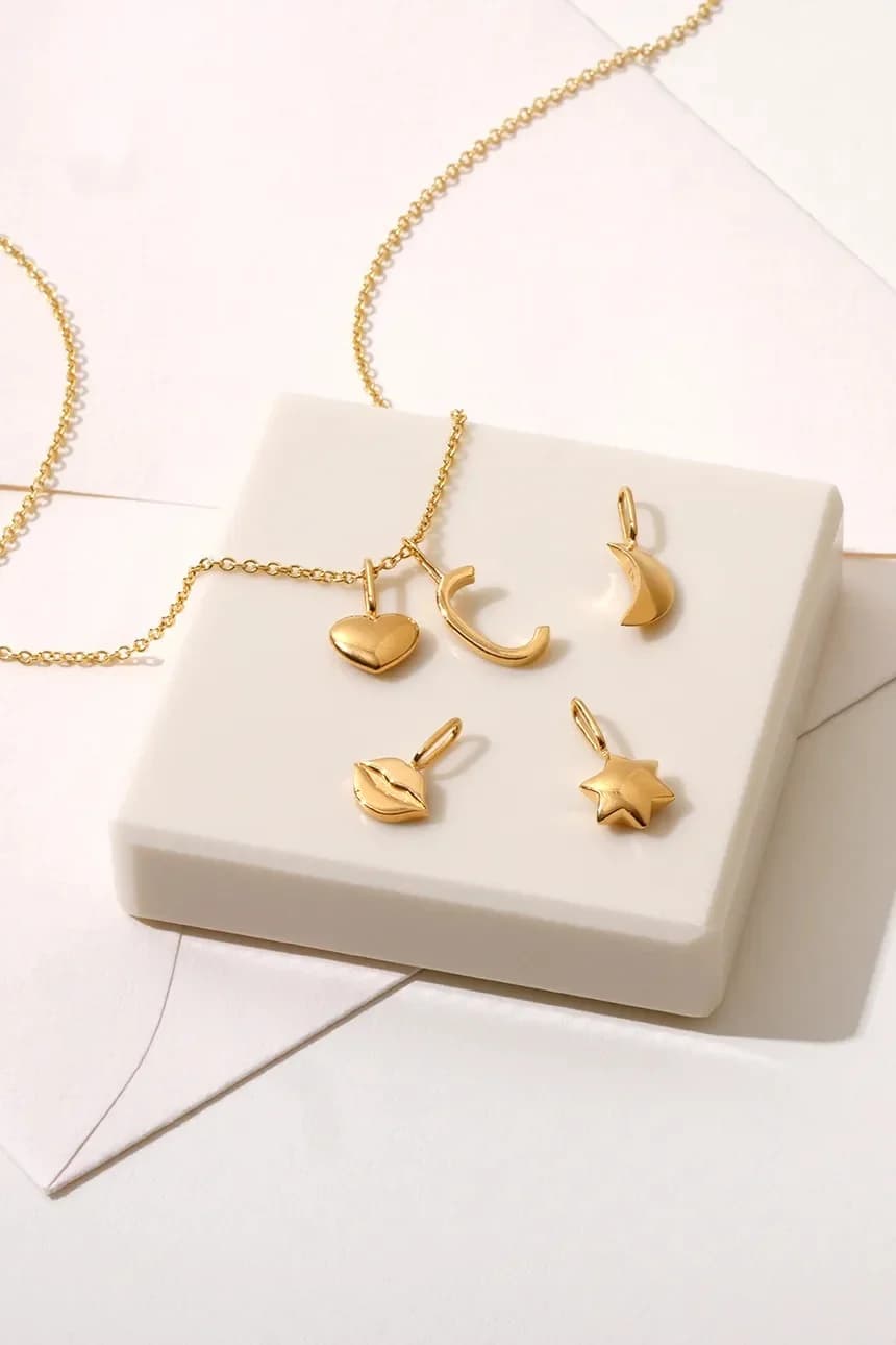 Позолоченный серебряный кулон - фото 2