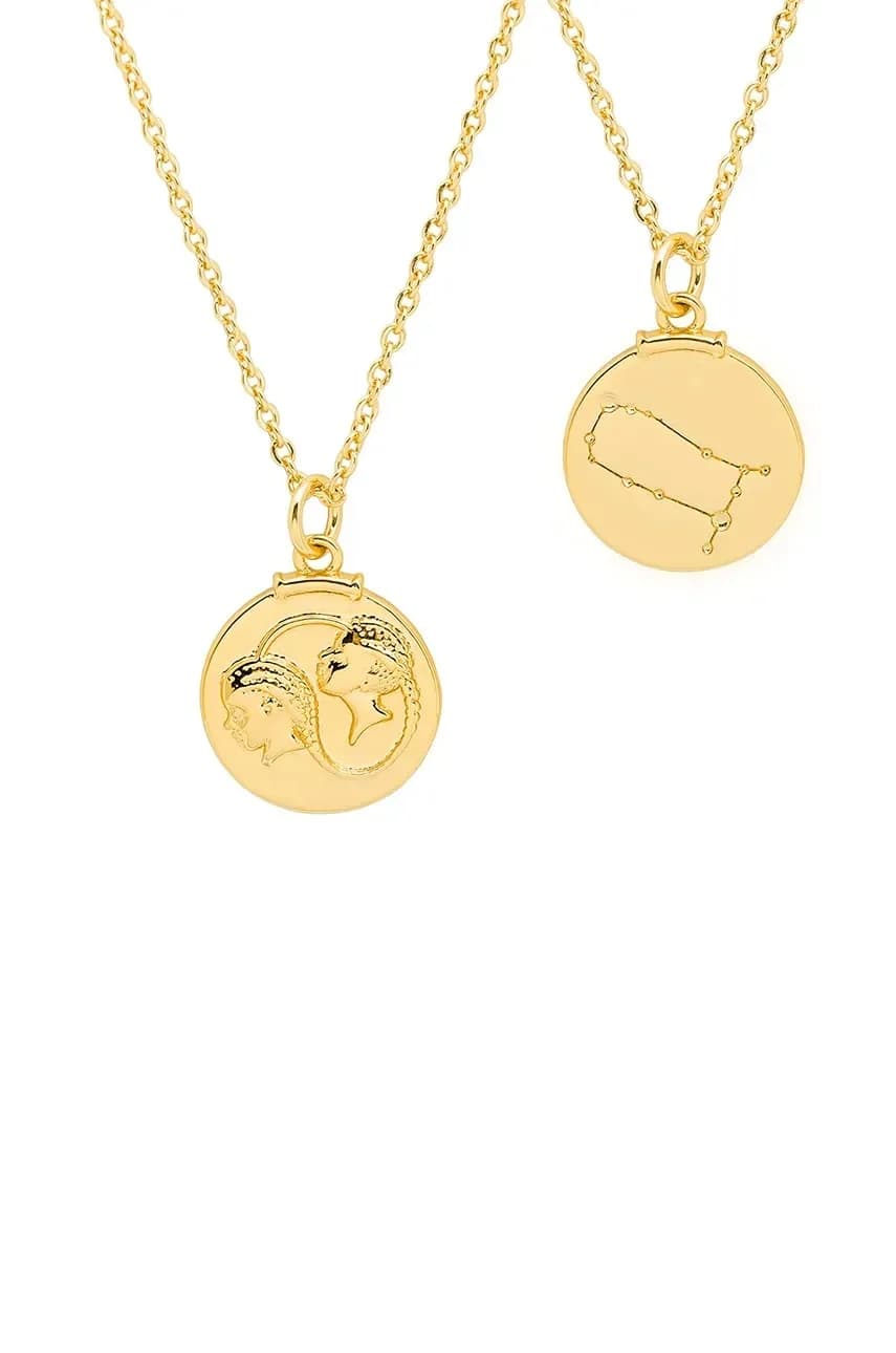 Позолоченное колье АМУЛЕТЫ