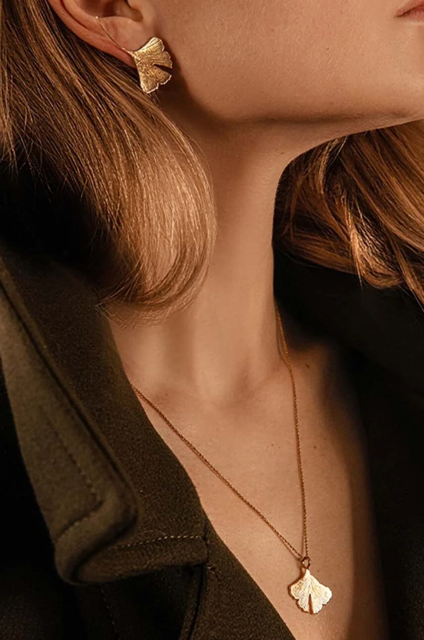 Позолоченное колье Ginko - фото 2