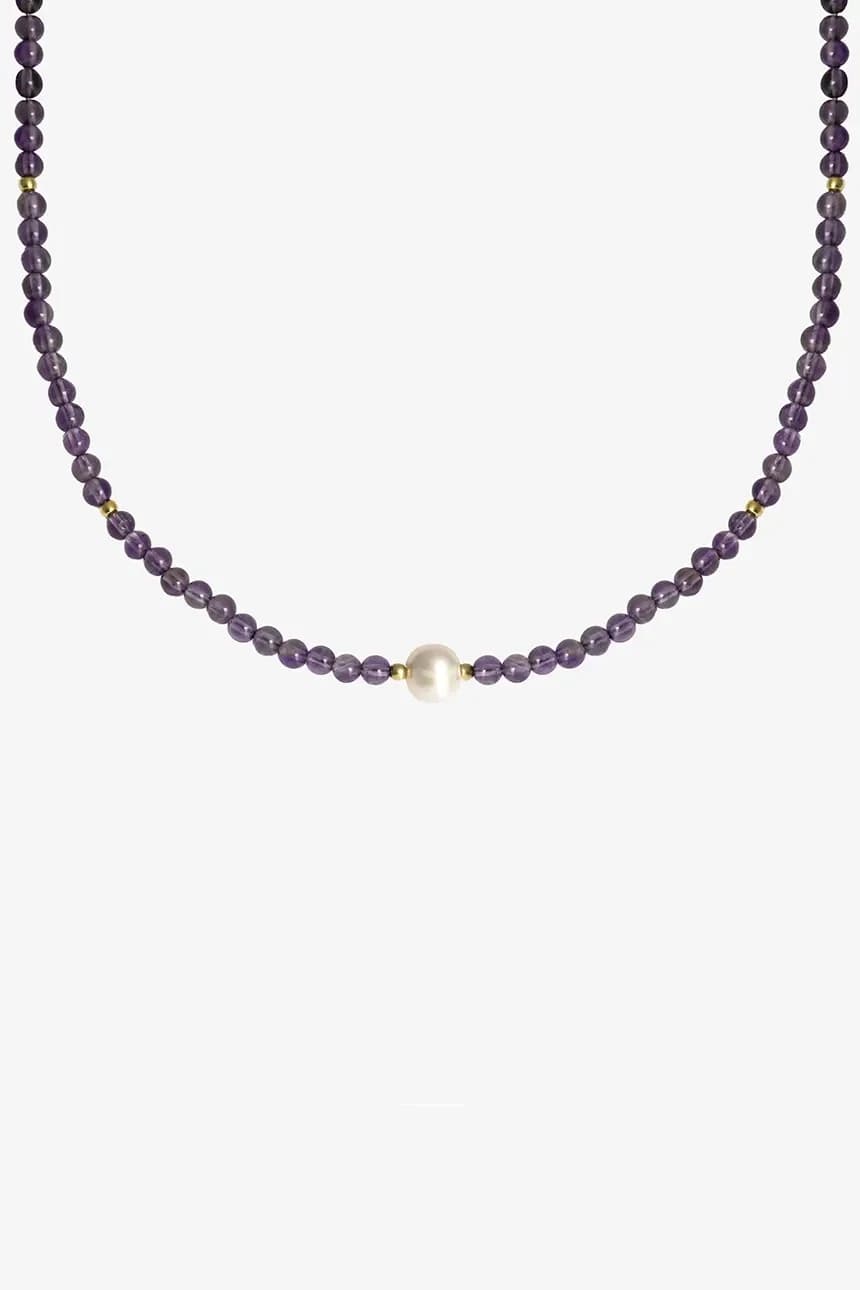 Позолоченное серебряное колье ЛЕТО