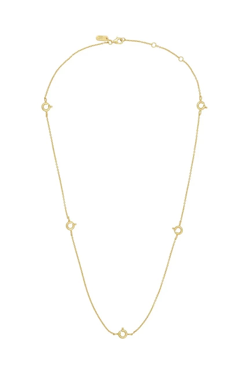 Позолоченное серебряное колье