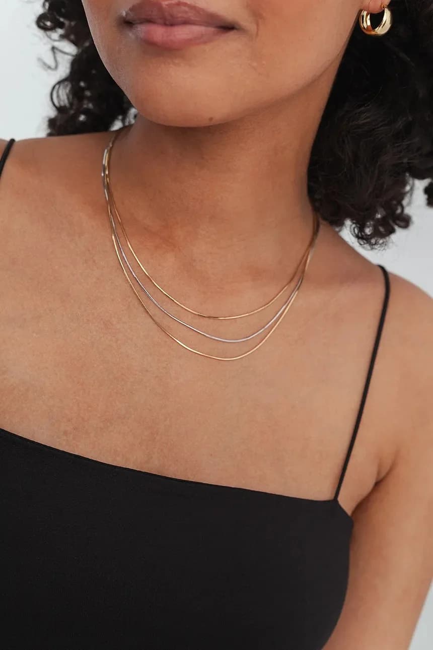 Позолоченное серебряное колье - фото 3