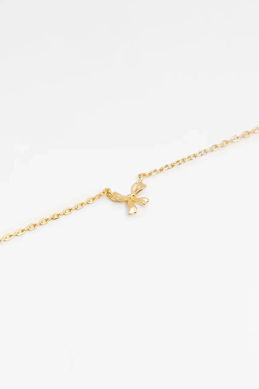 Позолоченное серебряное колье BELIEVE - фото 2