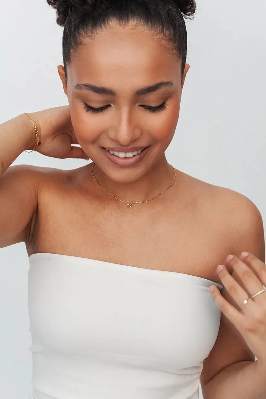 Позолоченное серебряное колье BELIEVE - фото 4