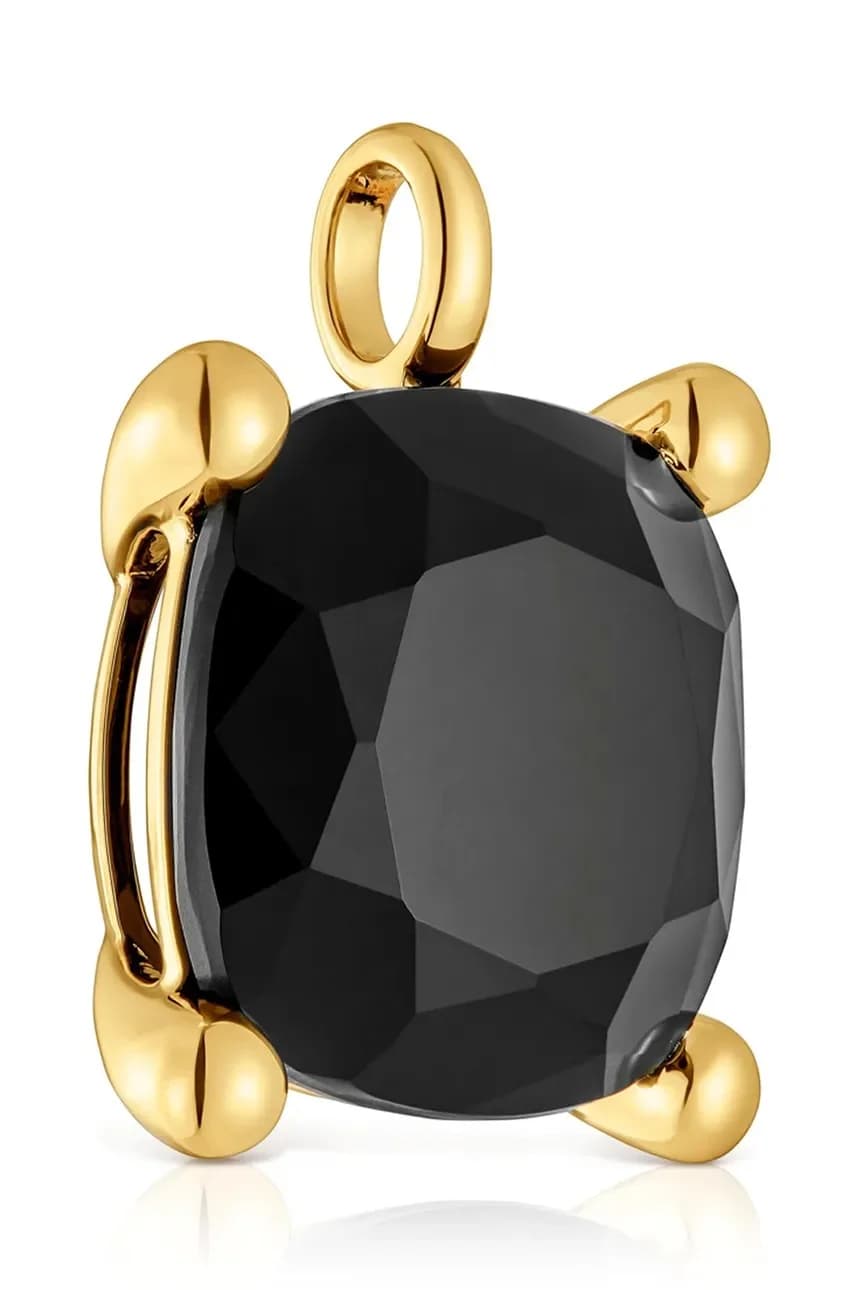 Цветной серебряный кулон с позолотой - фото 2