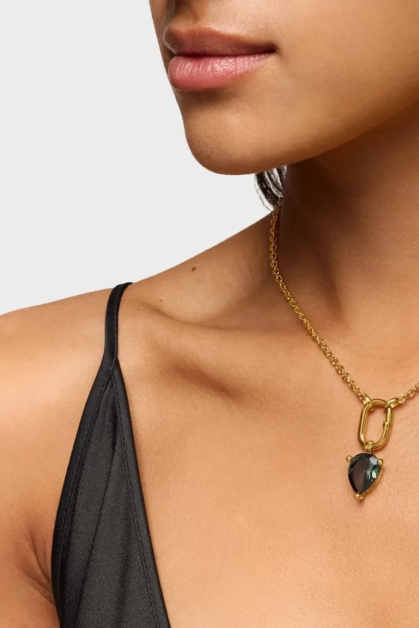 Позолоченный серебряный кулон Color Lab - фото 4