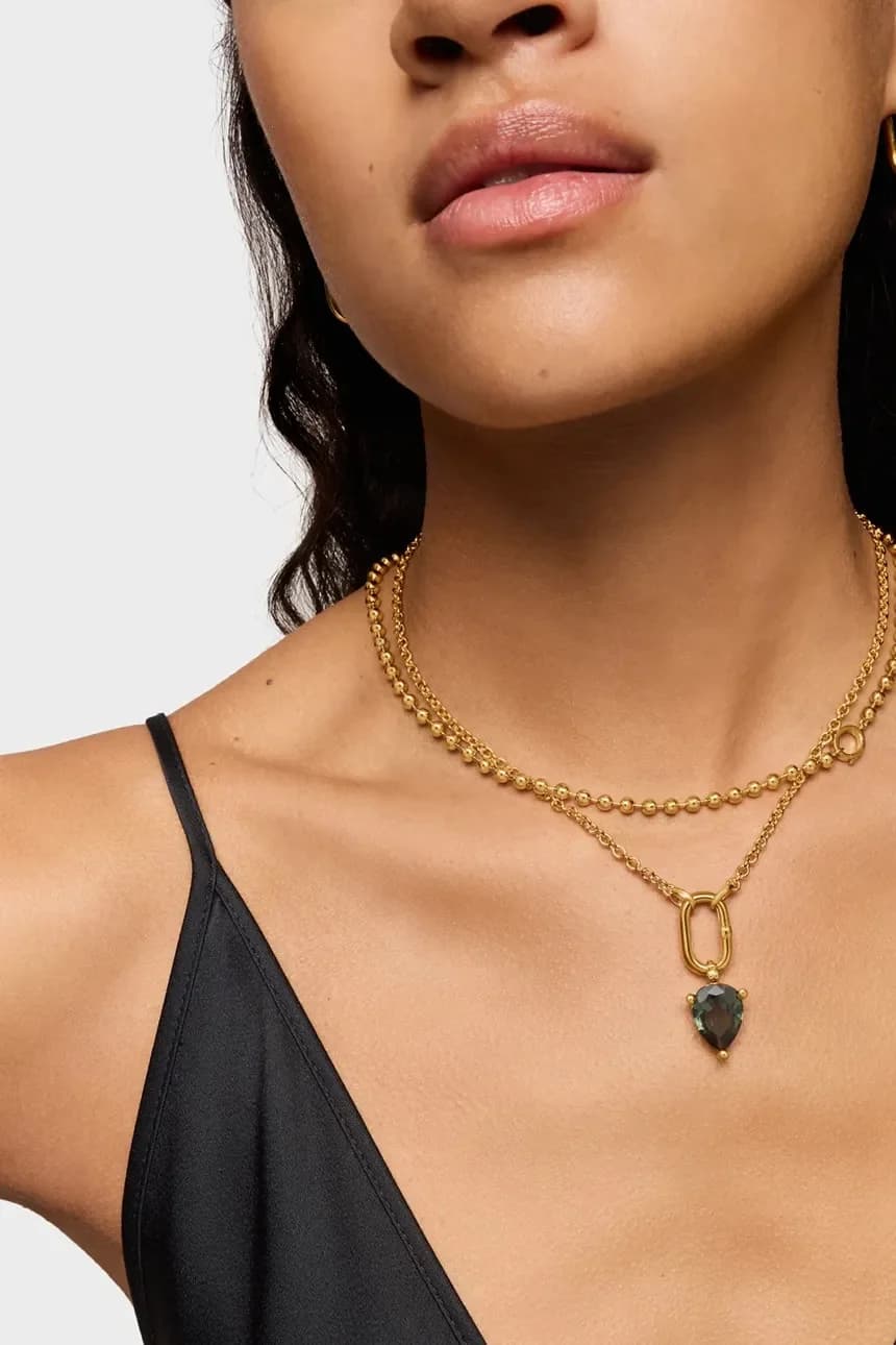 Позолоченный серебряный кулон Color Lab - фото 6