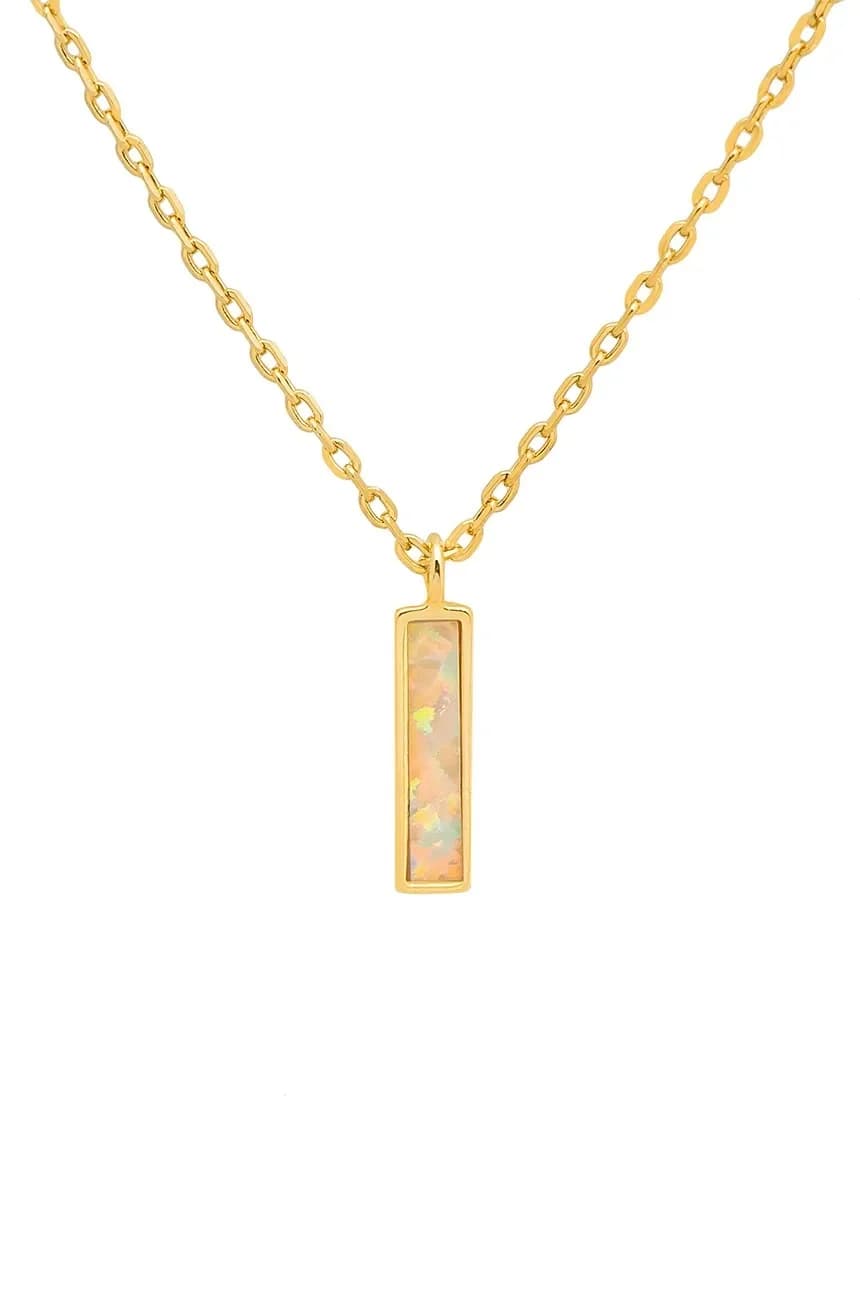 колье DUO из позолоченного серебра