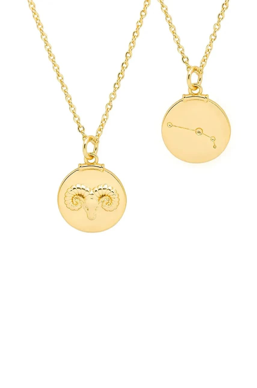 Позолоченное колье АМУЛЕТЫ