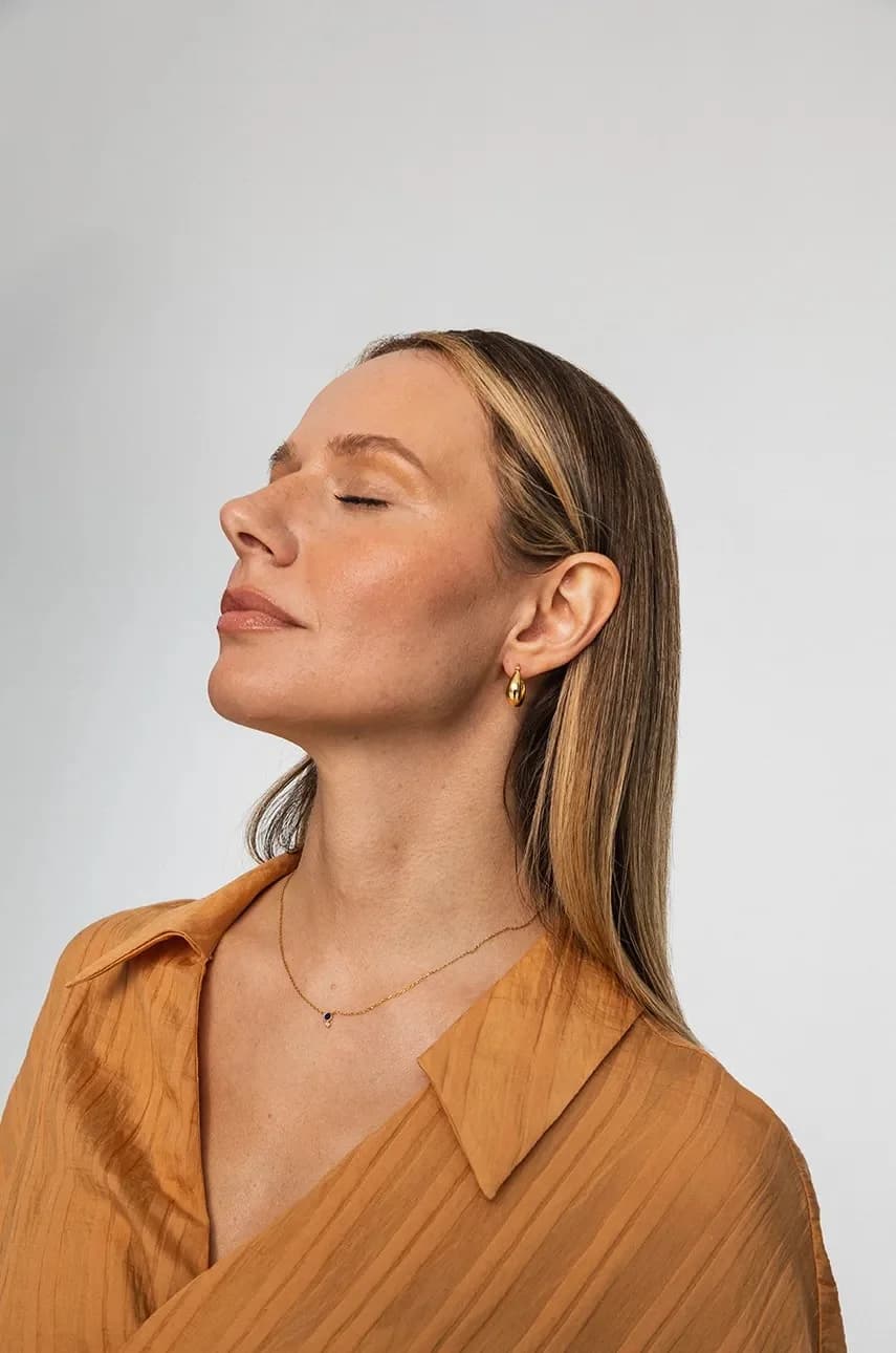 колье DUO из позолоченного серебра - фото 6