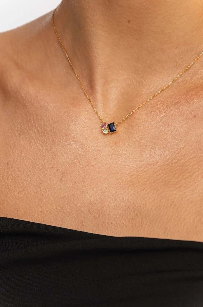 позолоченное серебряное колье SUGAR - фото 3