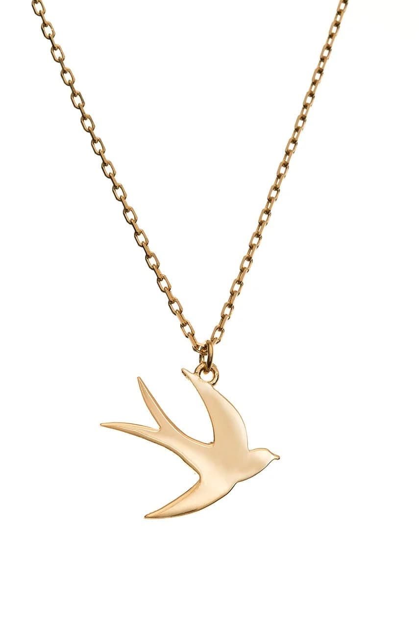 Позолоченное серебряное колье Believe