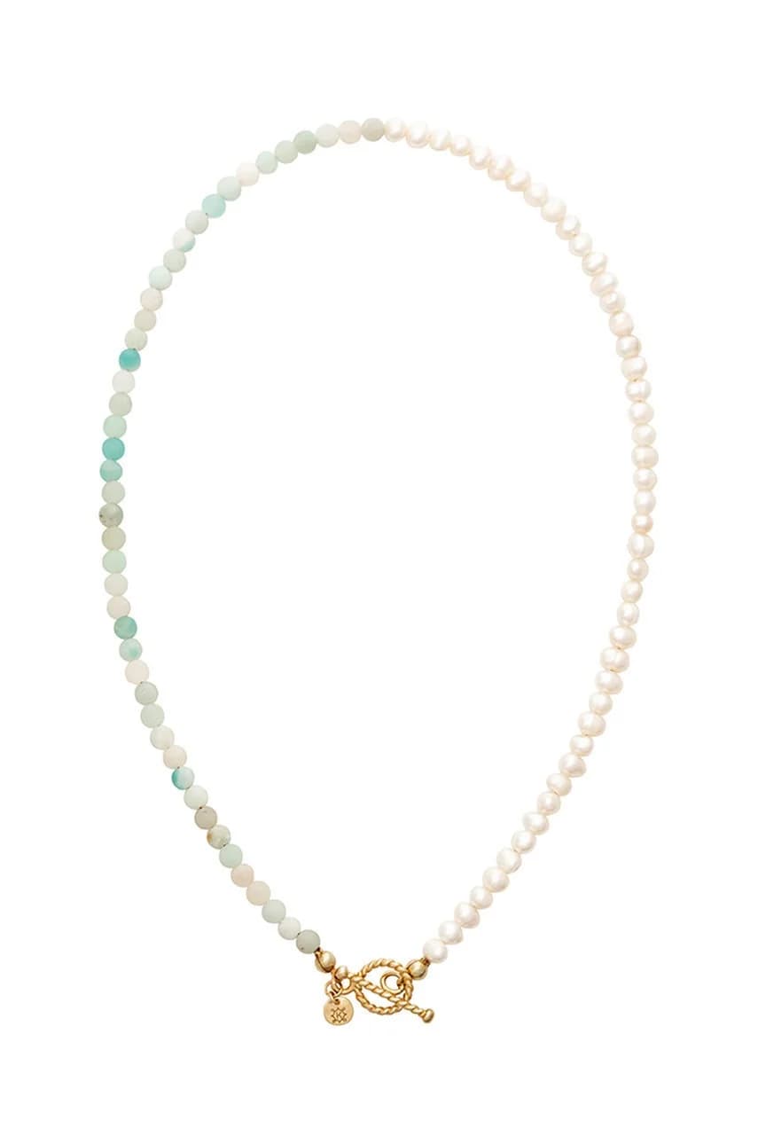 Летнее колье из позолоченного серебра