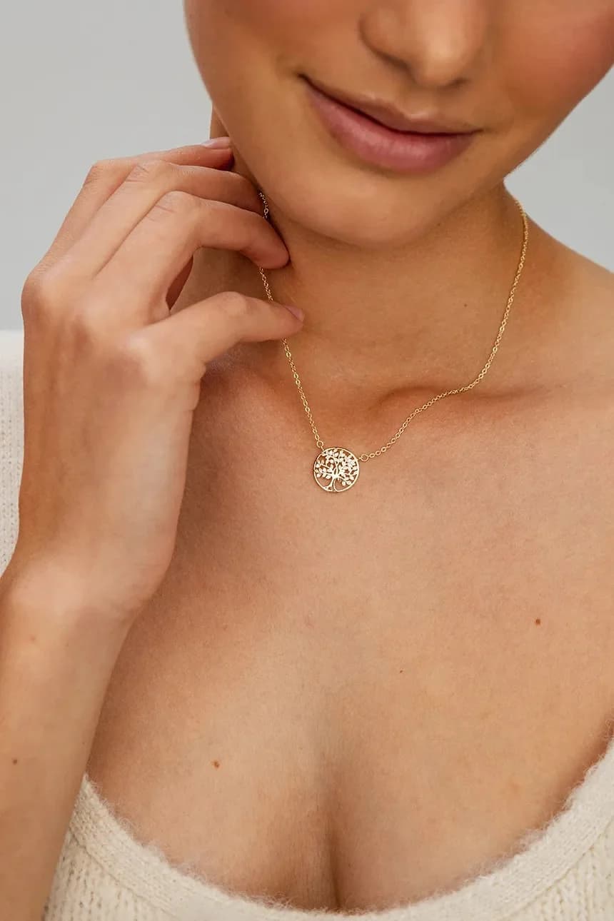 Серебряное колье ХИППИ с позолотой - фото 3