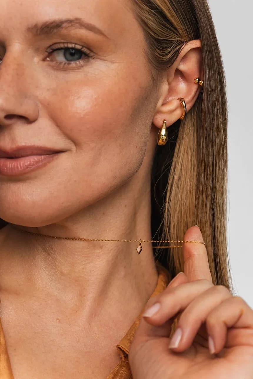 колье DUO из позолоченного серебра - фото 4