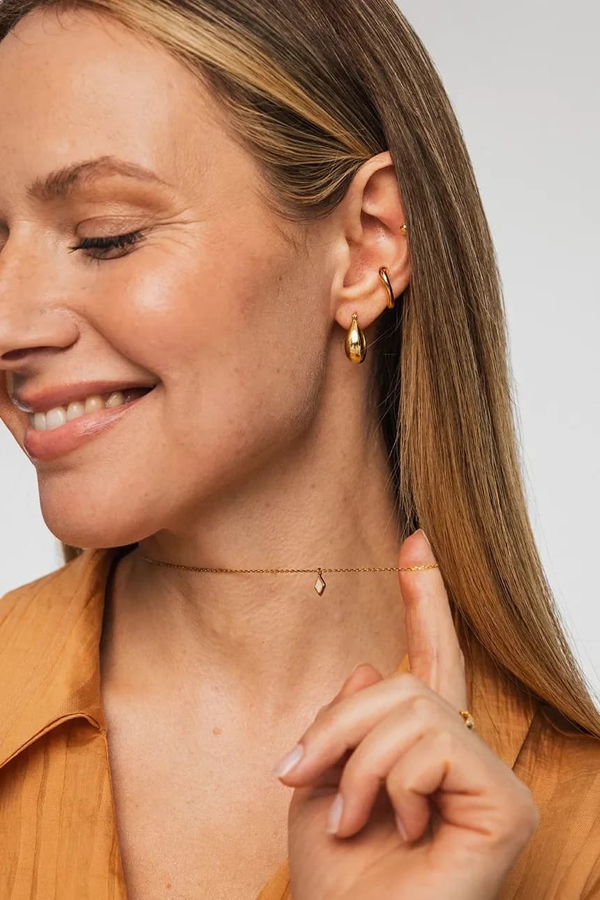 колье DUO из позолоченного серебра - фото 5