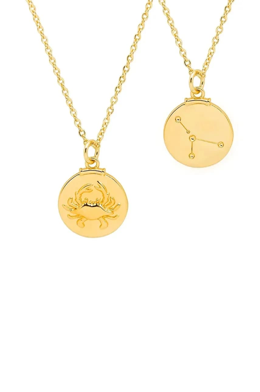 Позолоченное колье АМУЛЕТЫ