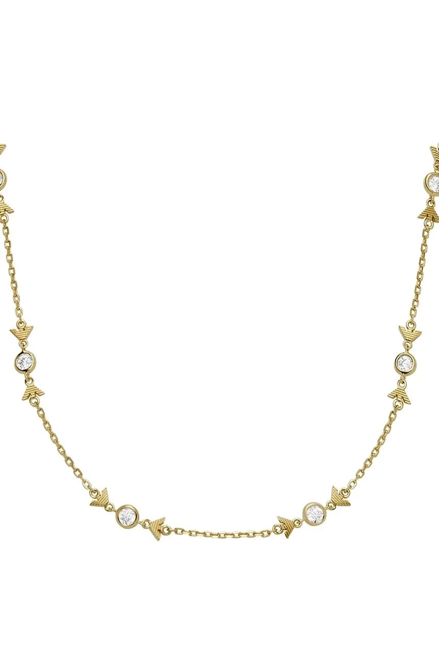 Серебряное колье с логотипом EAGLE