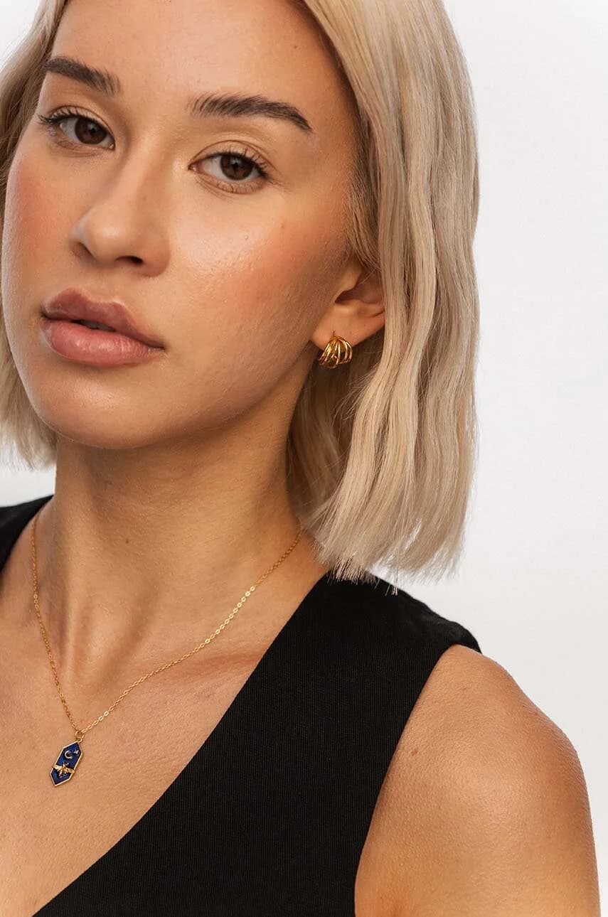 колье SKY из позолоченного серебра - фото 4