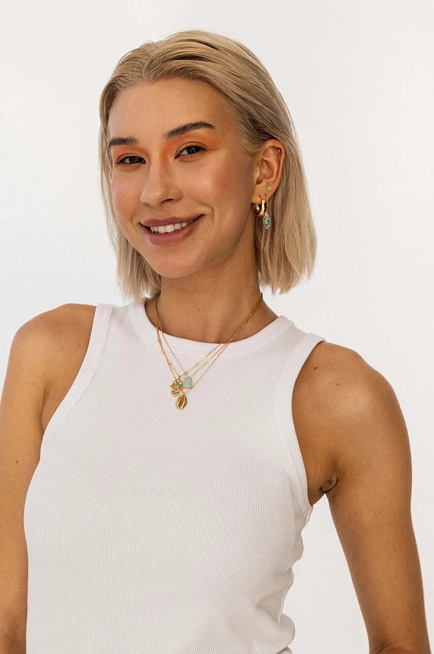 колье ARIEL из позолоченного серебра - фото 5