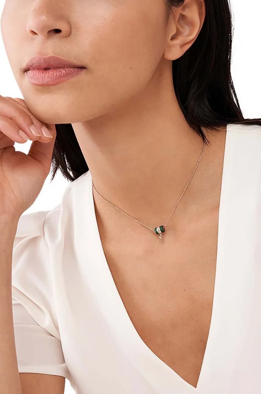 Позолоченное серебряное колье - фото 3