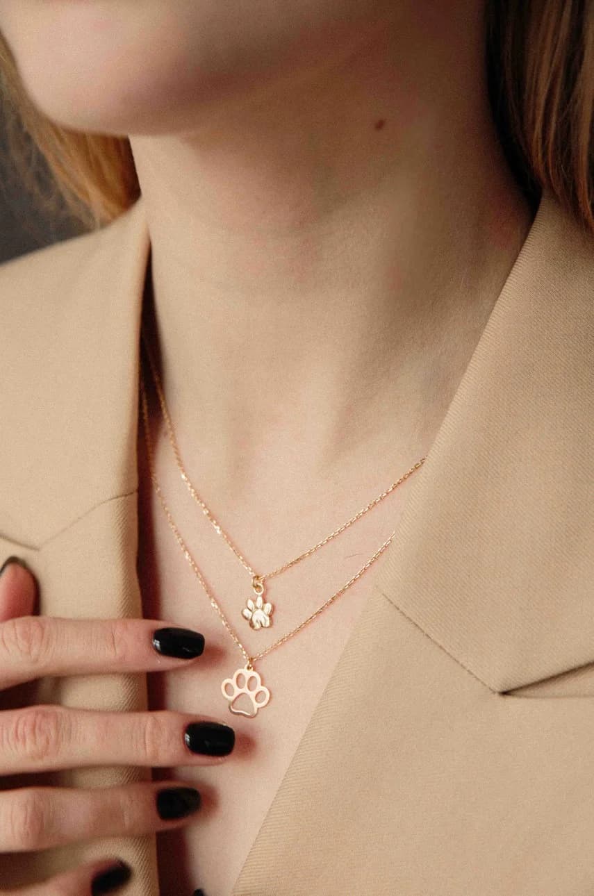 Позолоченное серебряное колье Believe - фото 2