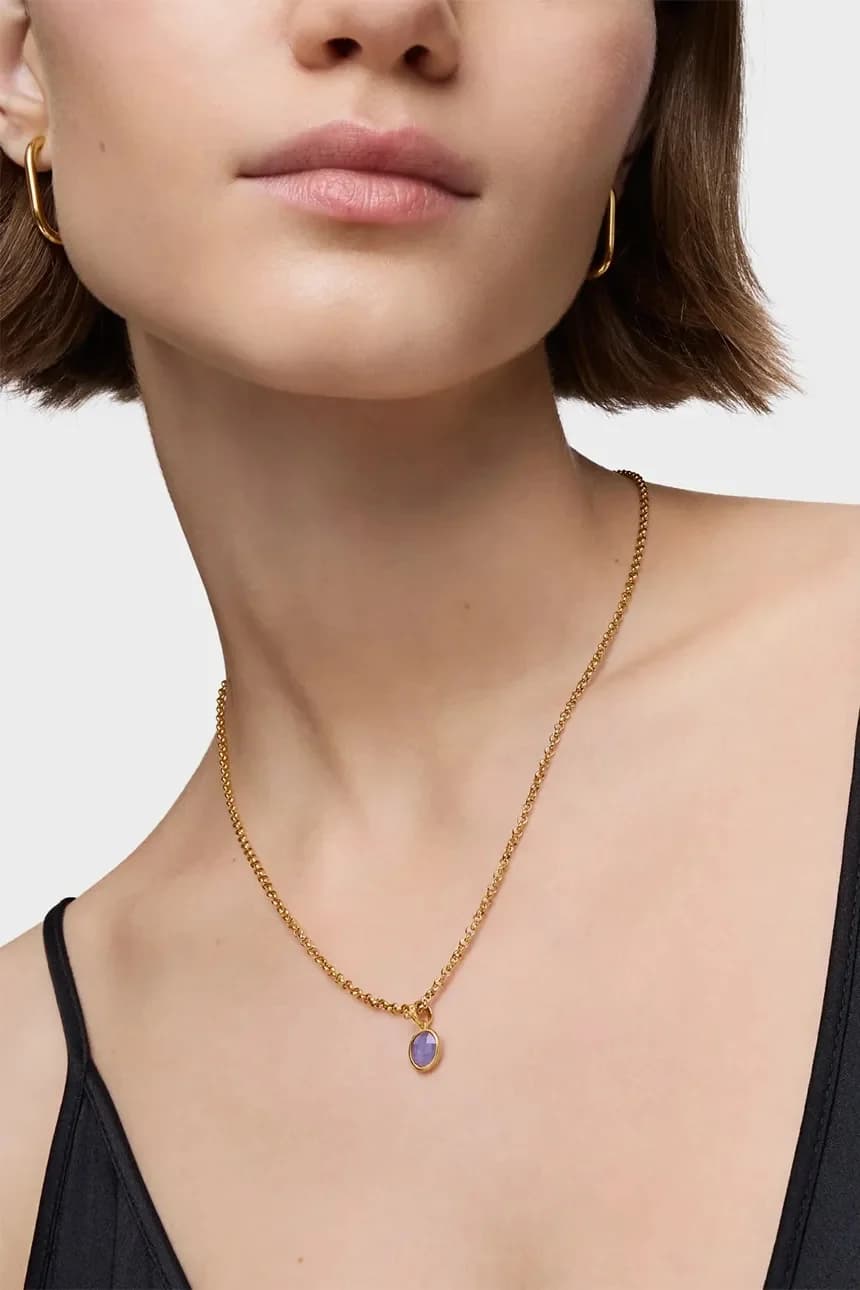 Позолоченный серебряный кулон - фото 5