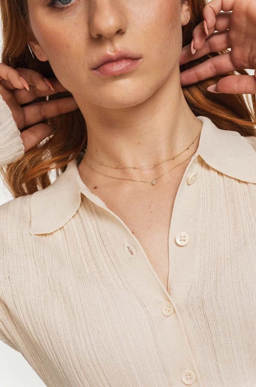 Сияющее золотое колье - фото 5