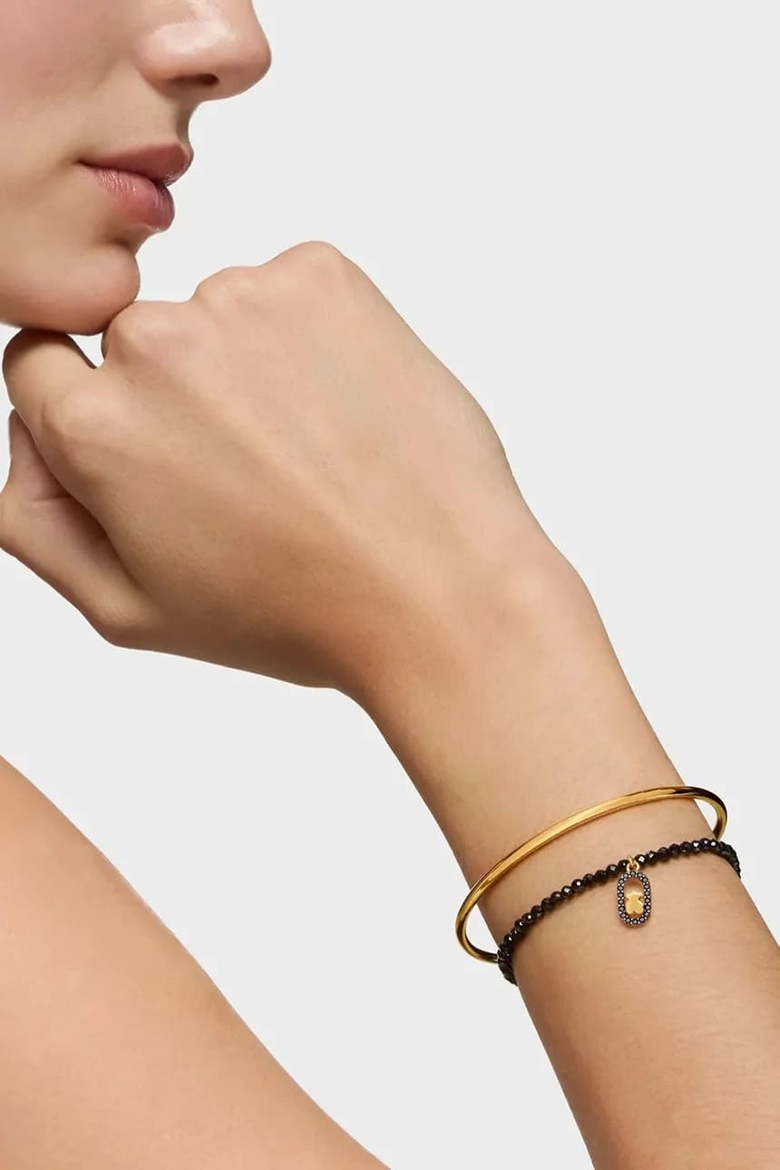 Позолоченный серебряный браслет - фото 5