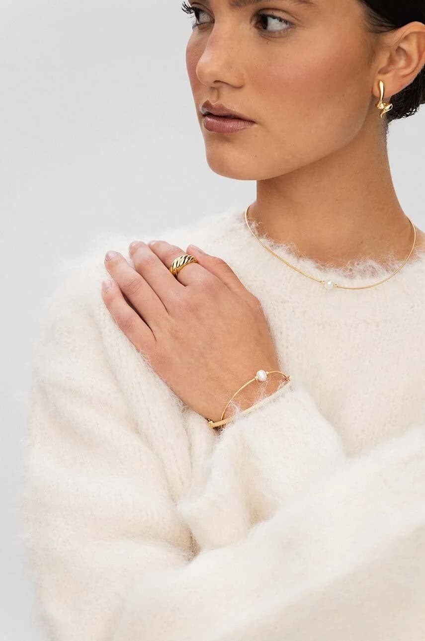 ВИНТАЖНЫЙ позолоченный серебряный браслет - фото 3