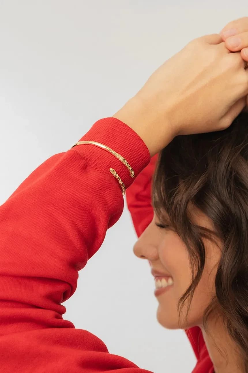 МОДНЫЙ позолоченный браслет - фото 4