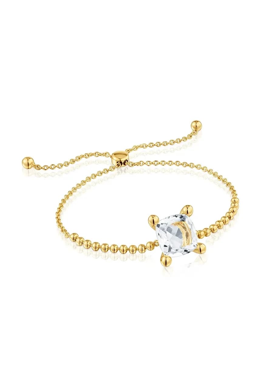 Браслет из серебра с покрытием Цвет Белое золото. - фото 2