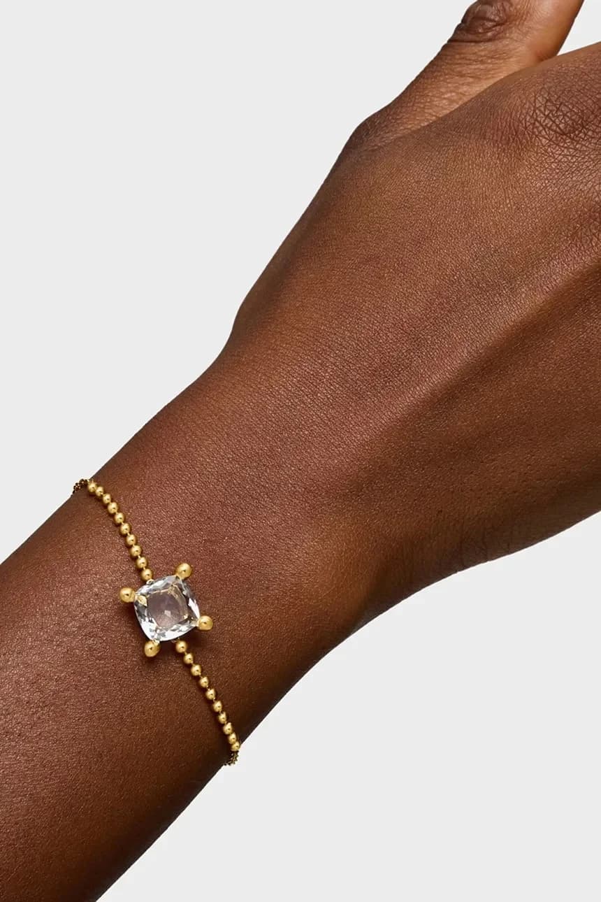 Браслет из серебра с покрытием Цвет Белое золото. - фото 6