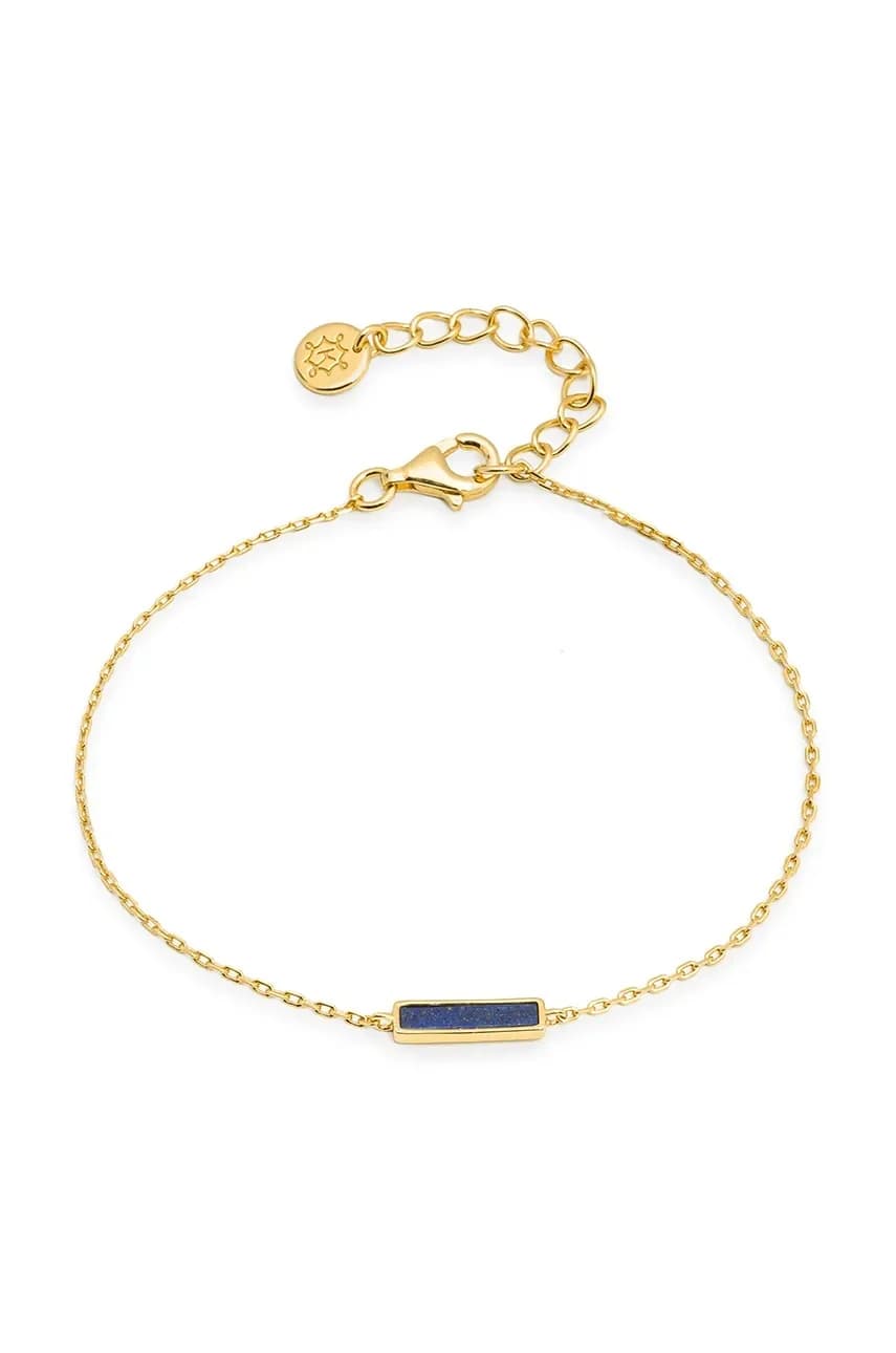 Серебряный браслет DUO с позолотой