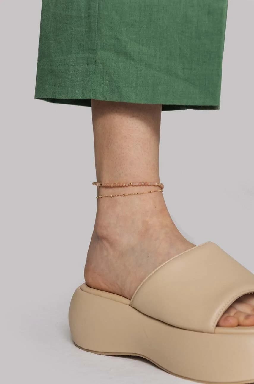 Позолоченный браслет на ногу TRENDS - фото 4