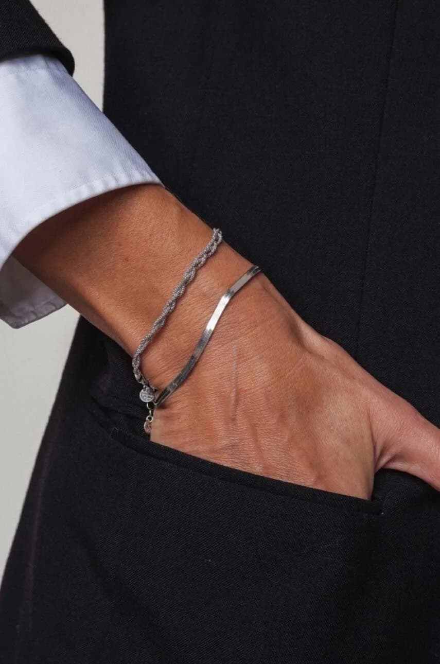 Винтажный серебряный браслет - фото 2