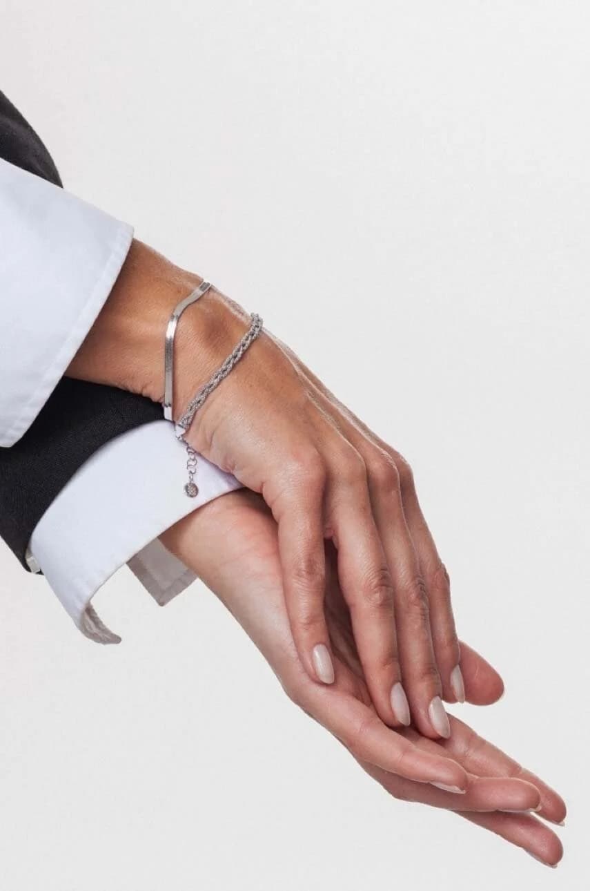 Винтажный серебряный браслет - фото 4