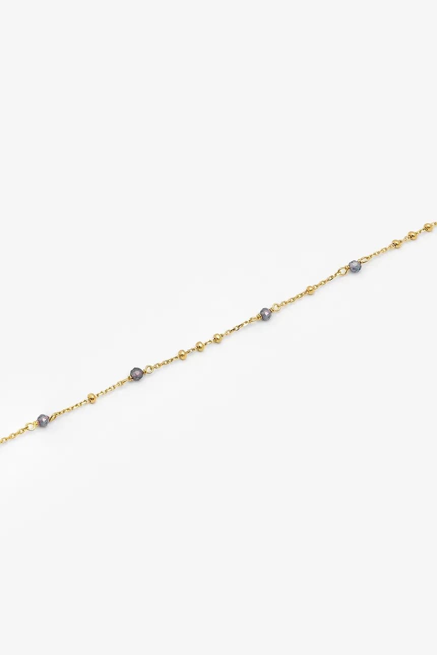 Серебряный браслет DUO с позолотой - фото 2