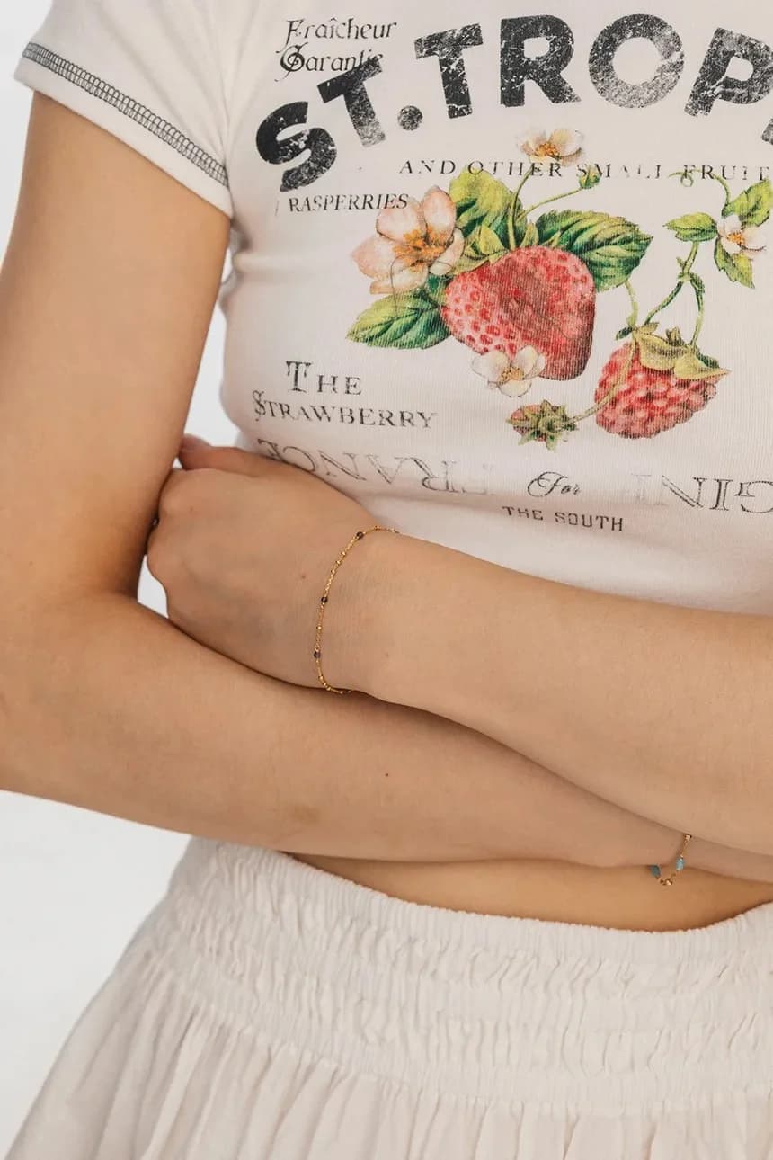 Серебряный браслет DUO с позолотой - фото 5