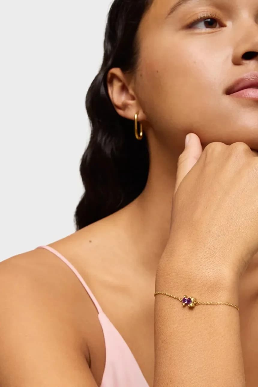 Позолоченный серебряный браслет Bold Bear Lab - фото 4