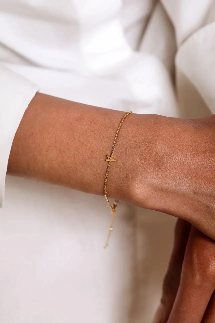 Позолоченный серебряный браслет - фото 2