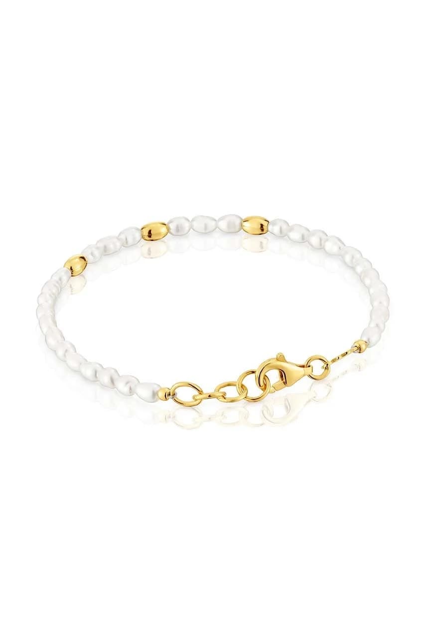 Позолоченный серебряный браслет - фото 2